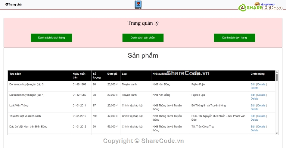 web bán sách,Full code web bán sách online,website asp.net,code asp.net mvc5,code web,báo cáo