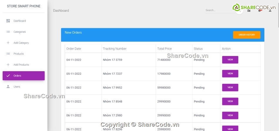 Code Website  SmartPhone,Code web Laravel 8,Code Website bán điện thoại