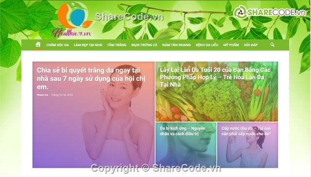 web blog làm đẹp,blog wordpress,web mỹ phẩm,website mỹ phẩm