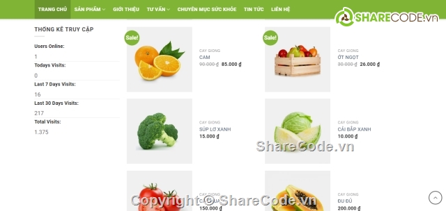 bán hàng thực phẩm,web thực phẩm,web bán rau sạch,web bán hoa quả,web bán rau củ quả,web bán hạt giống