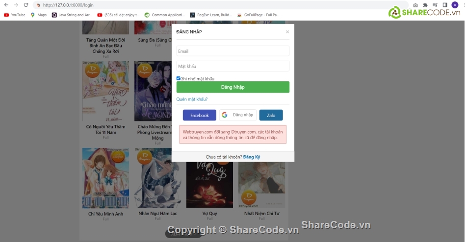 web truyện,share code web đọc truyện,web đọc truyện online,code web bằng PHP,code website laravel,đồ án web php