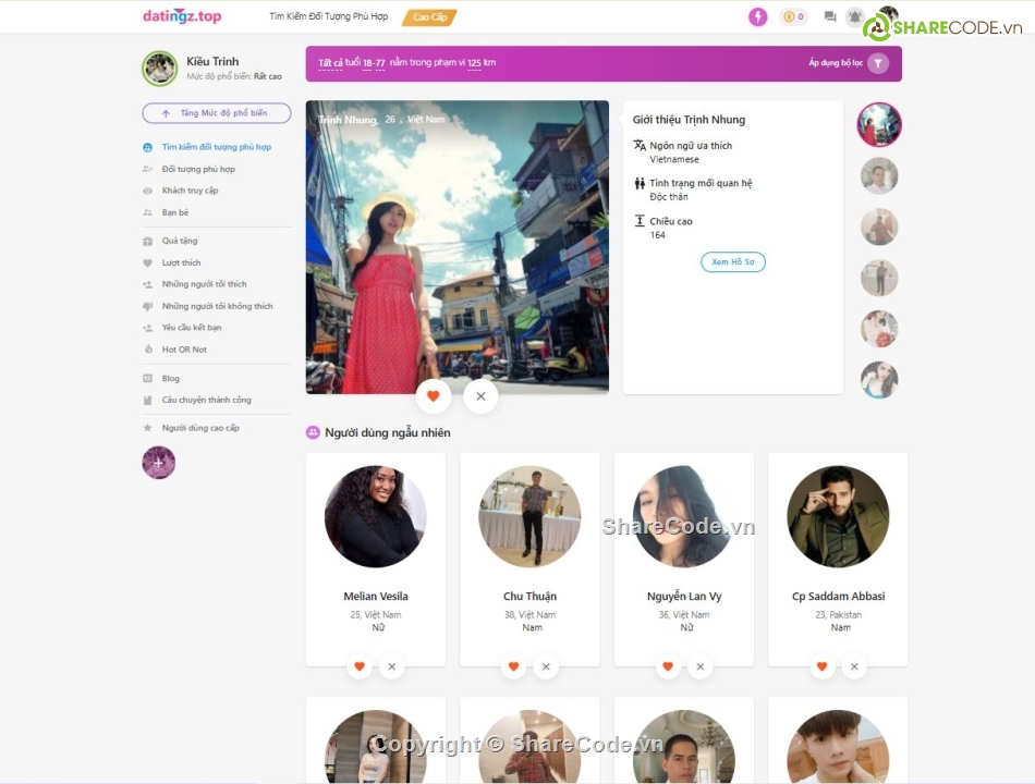 Code web,Source code web,web hẹn hò,dating,henho