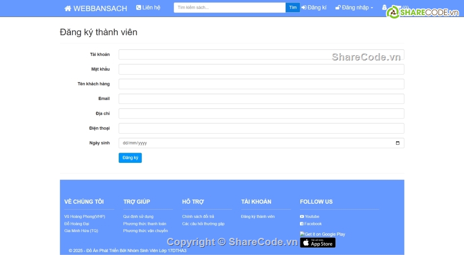 web bán sách,website mua bán sách,Full code web bán sách online,MVC,website asp.net,SQL