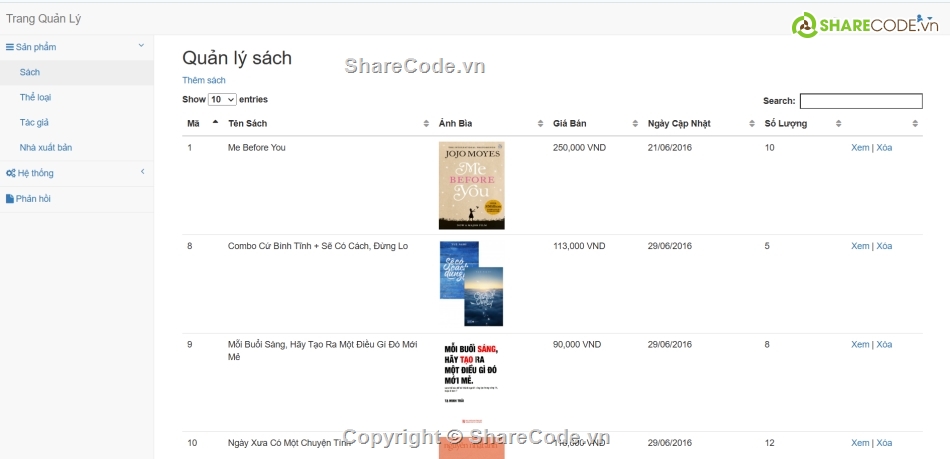 web bán sách,website mua bán sách,Full code web bán sách online,MVC,website asp.net,SQL