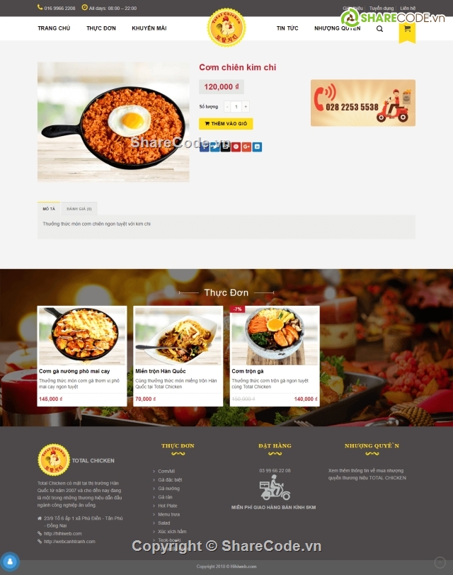 thiết kế website nhà hàng,thiết kế web gà rán,thiết kế web công ty,Chia sẻ code nhà hàng,code web nhà hàng,website nhà hàng