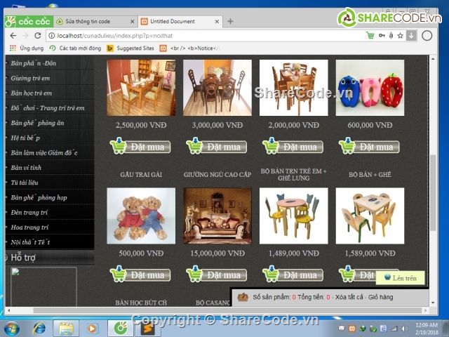 code web noi that php,web trang tri,website bán hàng,website nội thất,code nội thất,Share source website bán hàng nội thất Đồ Gỗ