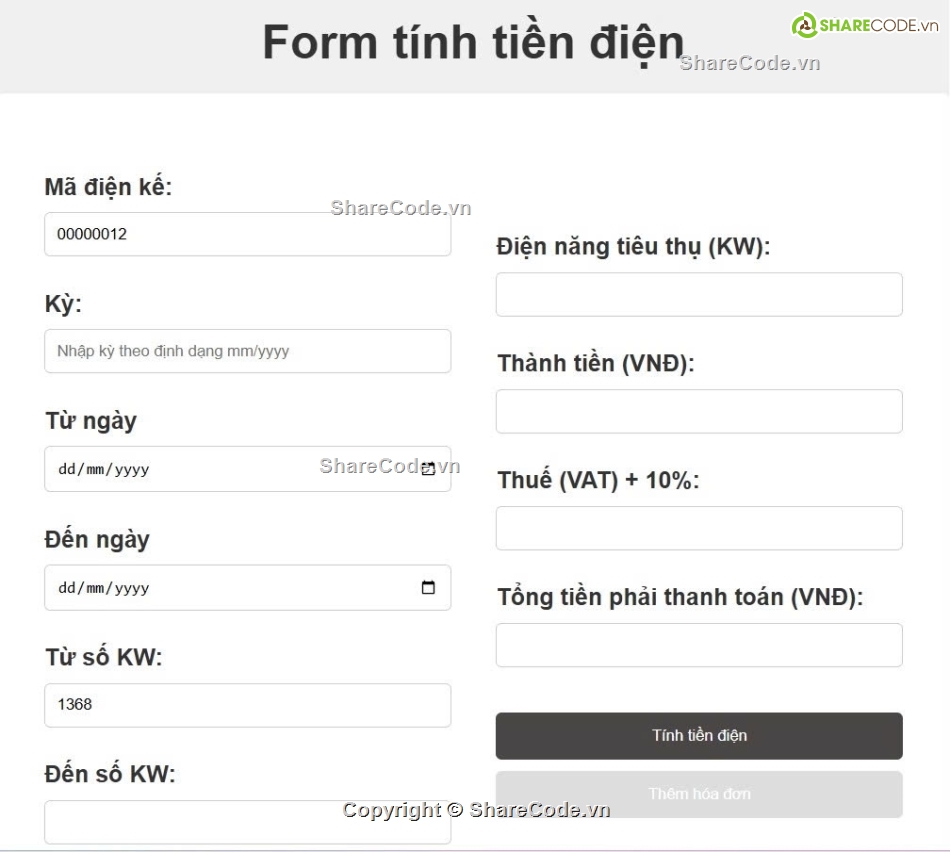 quản lý hóa đơn điện,quản lý tiền điện,source code hóa đơn,web quản lý,code tiền điện,Source website