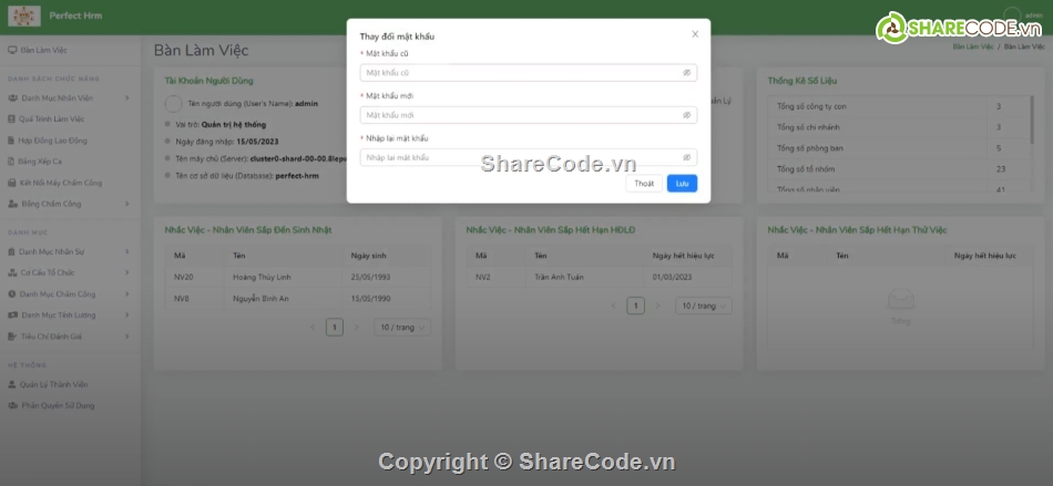 Quản lý nhân sự,đồ án quản lý nhân sự,source code web bao cao,code de hieu           va de hiểu nhất