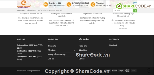 Source code Website,shop hoa,web shop hoa,website bán hoa,website shop hoa