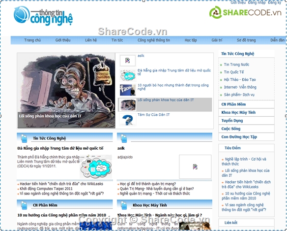website cập nhật tin tức công nghệ,Website tin tức công nghệ,Website tin tức,web tin tức Asp.Net,code web tin tức phần mềm,mã nguồn website tin tức