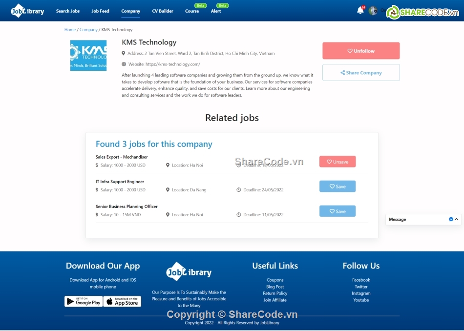 Joblibrary,tạo cv,facebook newsfeed,video call,code website đẹp,đồ án