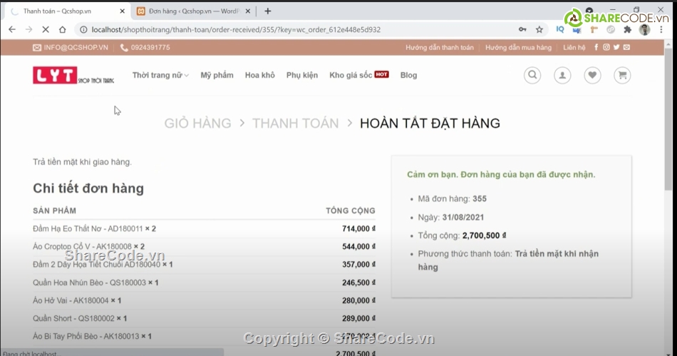 Source Code bán thời trang,code website thời trang,source code bán thời trang,Full code Wesb Thời trang Nữ,Code website Thời  trang,Source web thời trang