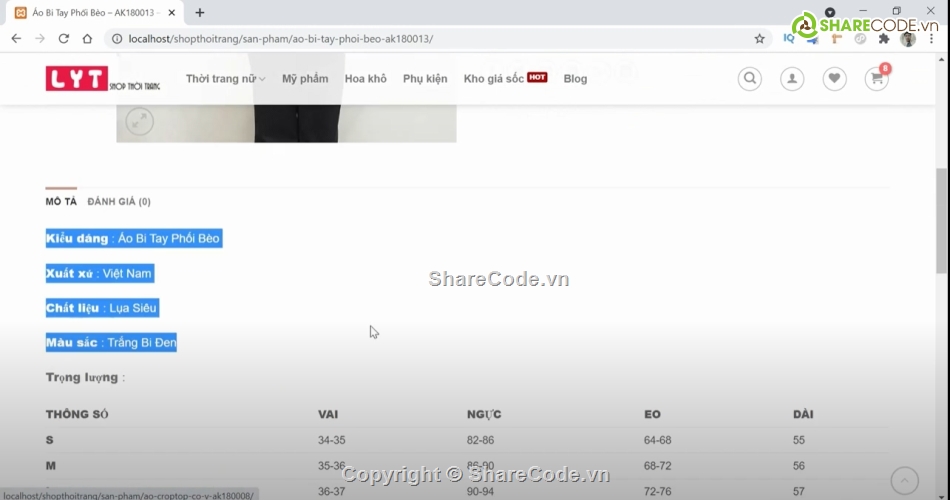 Source Code bán thời trang,code website thời trang,source code bán thời trang,Full code Wesb Thời trang Nữ,Code website Thời  trang,Source web thời trang