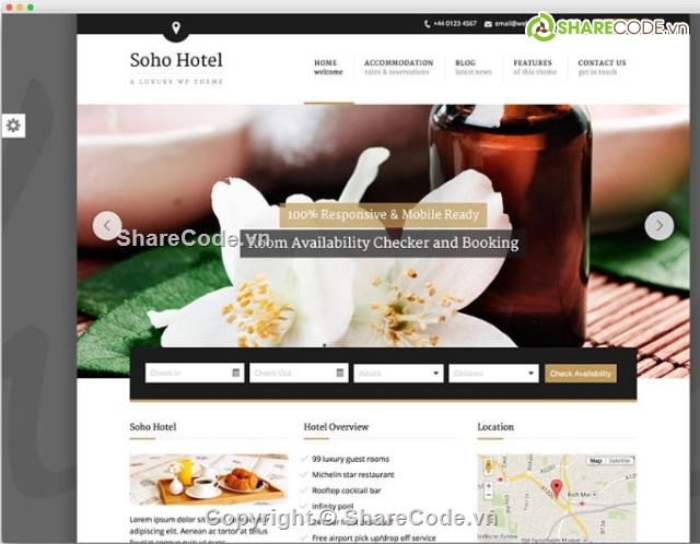 full code web khách sạn,Soho Hotel,đặt phòng khách sạn,website giới thiệu khách sạn