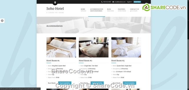 full code web khách sạn,Soho Hotel,đặt phòng khách sạn,website giới thiệu khách sạn