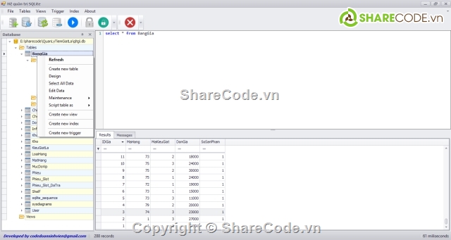 xây dựng hệ quản trị csdl sqlite,hệ quản trị csdl,hệ quản trị sqlite,hệ quản trị SQLite