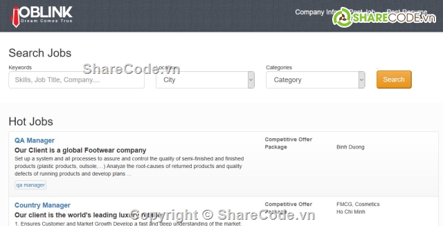 cms job,code tuyển dụng,website tuyển dụng,web tuyển dụng