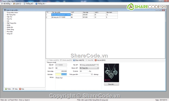 quan ly ban hang trang suc,quản lý trang sức,quản lý bán hàng c#,Bán Hàng Trang Sức
