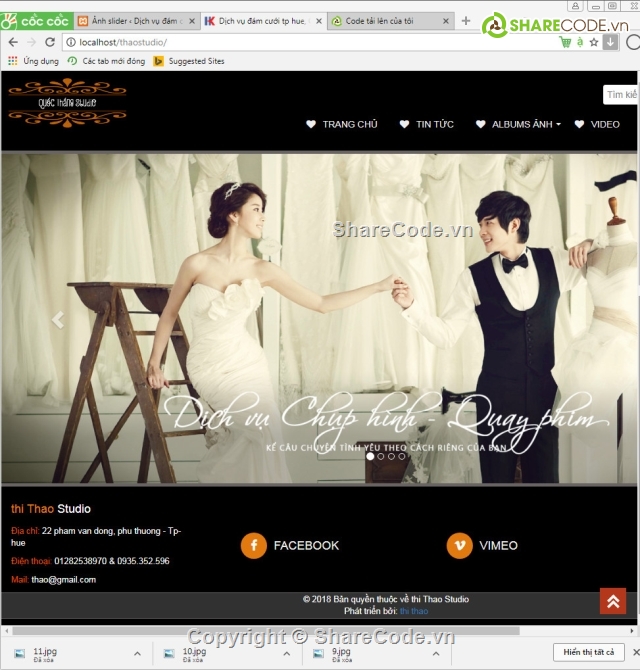 share code web studio áo cưới ảnh cưới,web studio áo cưới,website ảnh viện áo cưới,web bán áo cưới,share full code ảnh viện