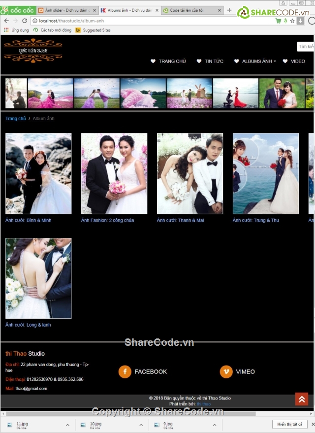 share code web studio áo cưới ảnh cưới,web studio áo cưới,website ảnh viện áo cưới,web bán áo cưới,share full code ảnh viện