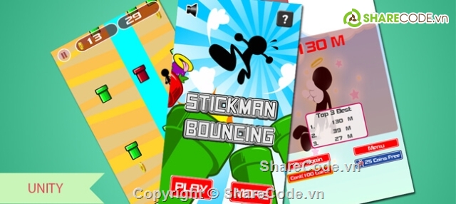 Stickman,unity,game,Stickman Bouncing,Unity Complete Project