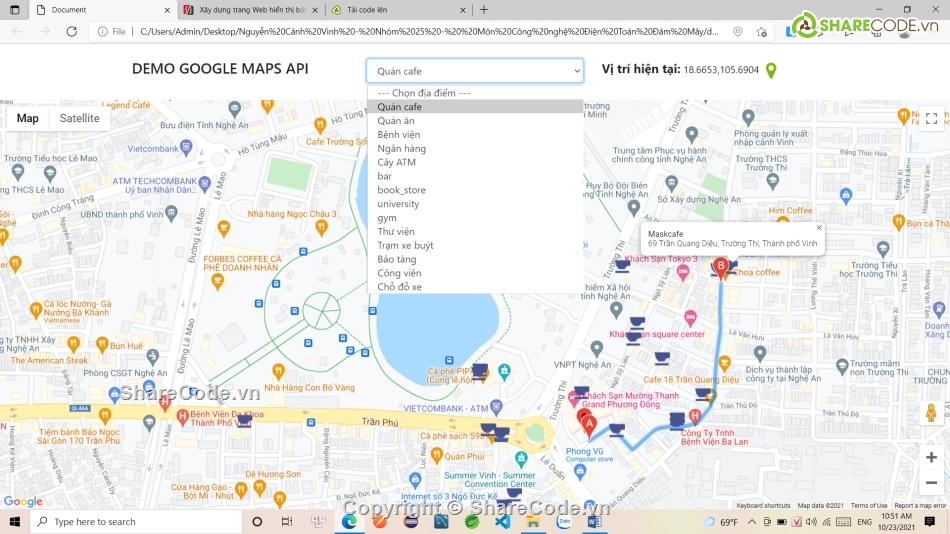 google map,bản đồ,map,API,google,địa điểm