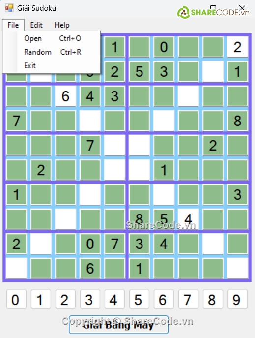 thuật toán A*,giải thuật bài toán,source code game sudoku c#