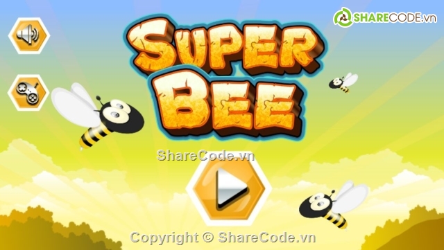 full code game IOS,game IOS hay nhat hap dan nhat,source code game IOS hay nhat,Super Bee,Game mini đơn giản