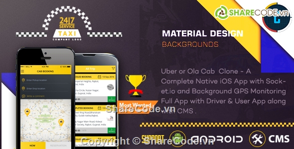 App Android,Taxi Booking App,đặt vé taxi,dịch vụ đặt lịch taxi