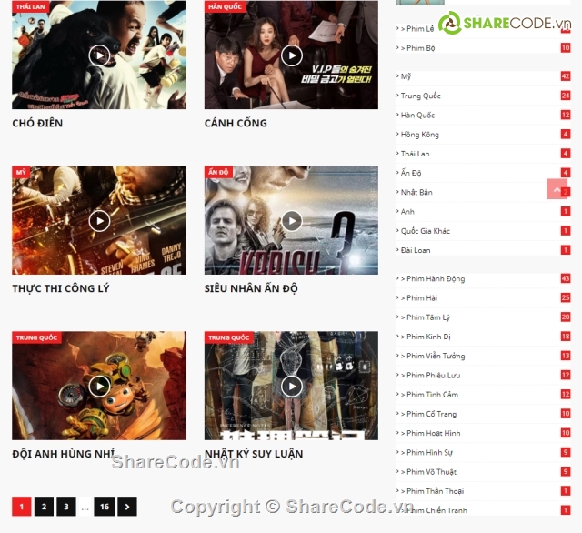 Temlate cho blog,web phim,web hình ảnh,web tin tức