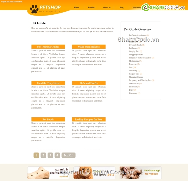 web thú cưng,Web Mua bán,Template web tin tức,html thú cưng,online shopping