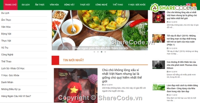 web tin tức,Template Khoahoctv,website tin tức