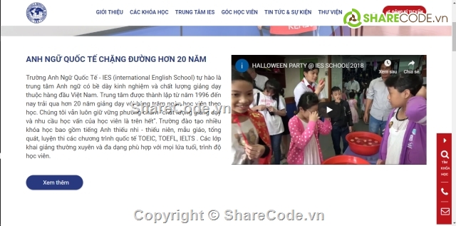 code web giống vus.edu.vn,trường học,Template VUS.EDU.VN,web giáo dục