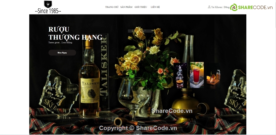 HTML Web bán rượu,template Web bán rượu,Web bán rượu html,code html  bán rượu