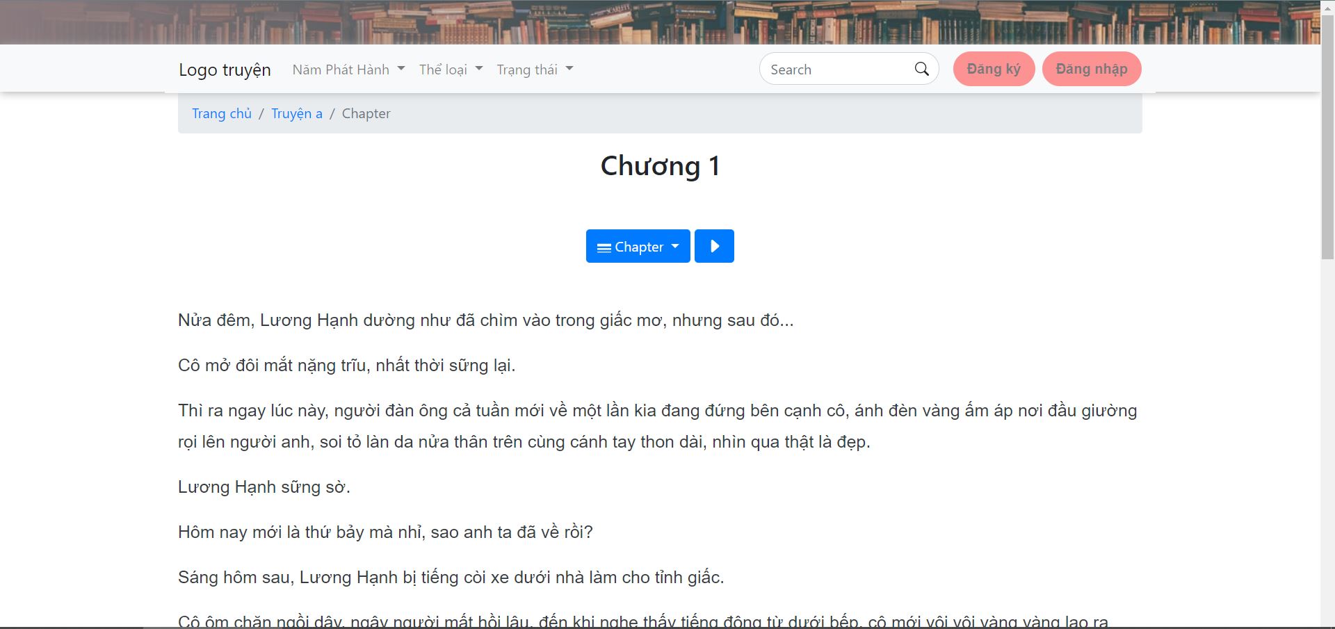 Template web đọc truyện,template truyện,web truyện tranh template,Template đọc truyện