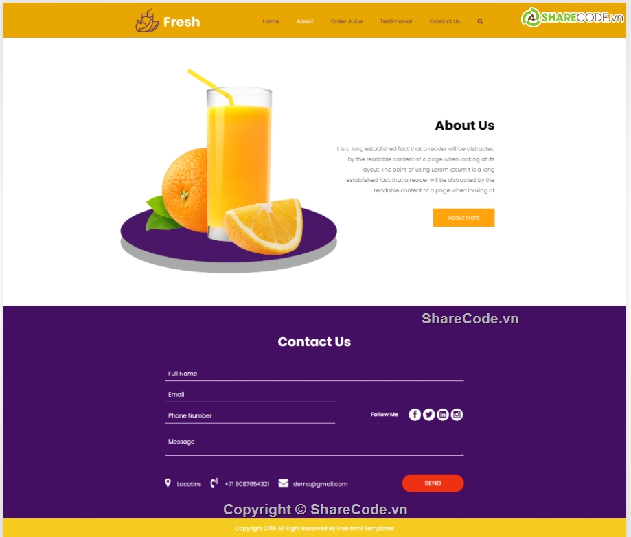 website bán nước hoa,thực phẩm sạch,web bán nước hoa,Template web giới thiệu,website thực phẩm sạch,Template website hoa quả sạch