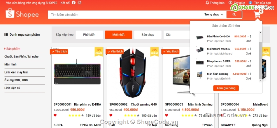 Template,Shop,Template Web,website shopee,web responsive,giao diện shopee