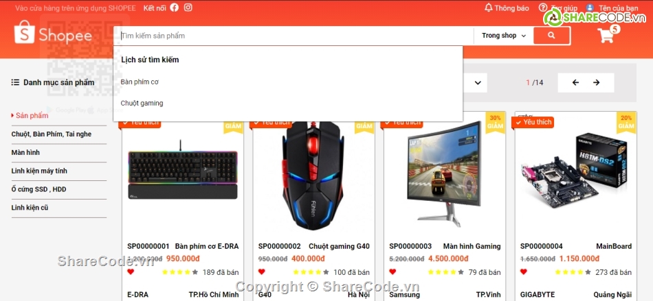 Template,Shop,Template Web,website shopee,web responsive,giao diện shopee