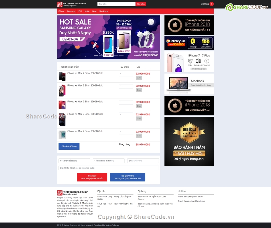 Template Website bán điện thoại,giao diện Template Website bán điện thoại,Website bán điện thoại HTML,Mẫu Template Website bán điện thoại