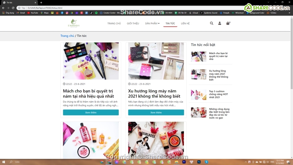 Code Website Quản Lý,website bán hàng,web mỹ phẩm,code web mỹ phẩm,code web html