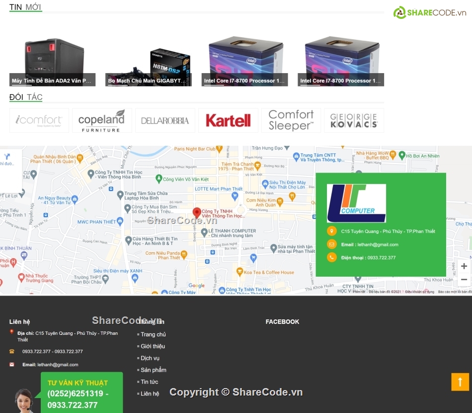 website bán máy tính,website giới thiệu cửa hàng,website bán phụ kiện máy tính