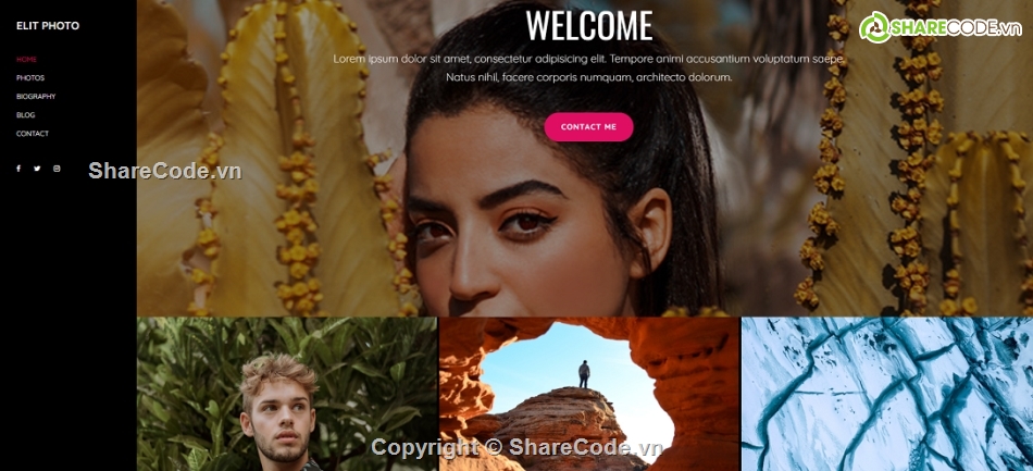 Template website giới thiệu blog cá nhân,Template website giới thiệu thông tin cá nhân,Template website blog cá nhân,Code website hình ảnh cá nhân