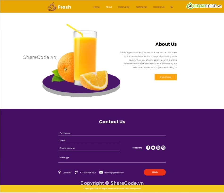 Template website giới thiệu nước hoa quả,Template website  bán nước hoa quả,Template website giới thiệu,Template website thực phẩm sạch hoa quả,Template website hoa quả sạch