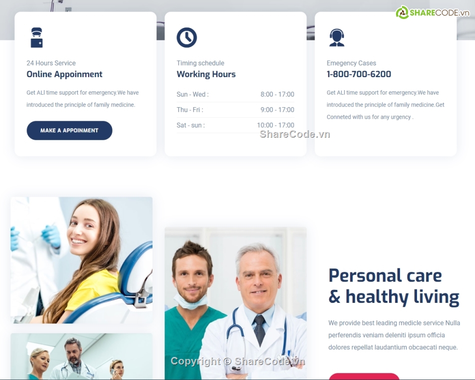 Template website giới thiệu bệnh viện,Template website đặt lịch khám bệnh,Template website bệnh viện,template website khám bệnh