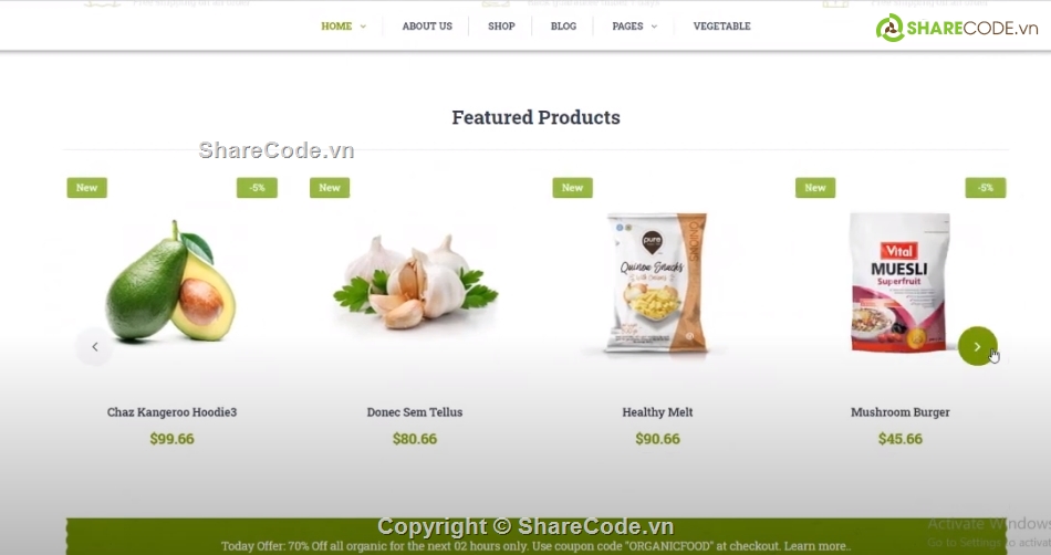 website thực phẩm,Template website,code web cửa hàng thực phẩm,web bán thực phẩm