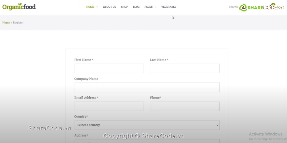 website thực phẩm,Template website,code web cửa hàng thực phẩm,web bán thực phẩm