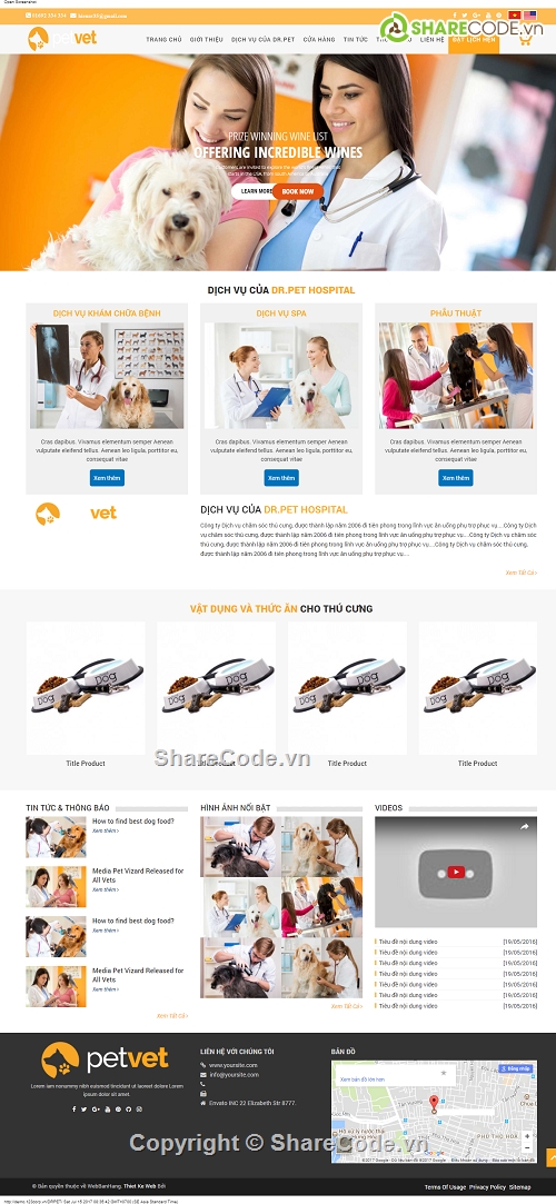 template website,web đẹp,giao diện web thú cưng,Template thú cưng,web vật nuôi