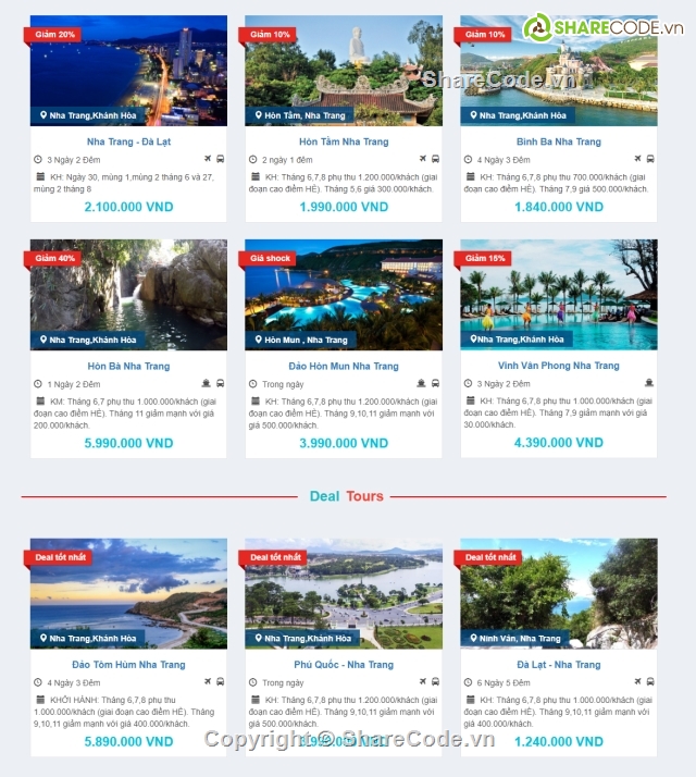 Template đặt tour du lịch,Website du lịch,web giới thiệu tour du lịch,Template Website tour du lịch