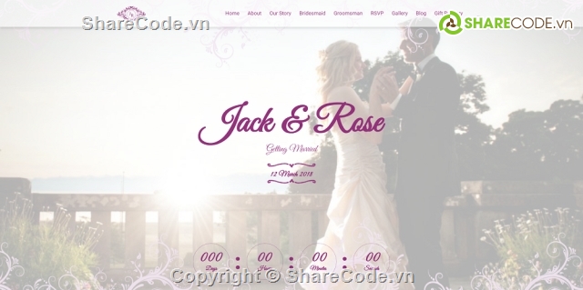 giao diện html,share code đám cưới,Share code html,share code wedding,share giao diện,share giao diện html