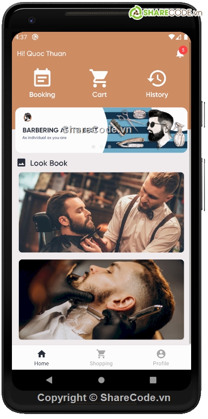 androi,barber,cắt tóc